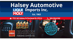 Desktop Screenshot of halseyparts.com